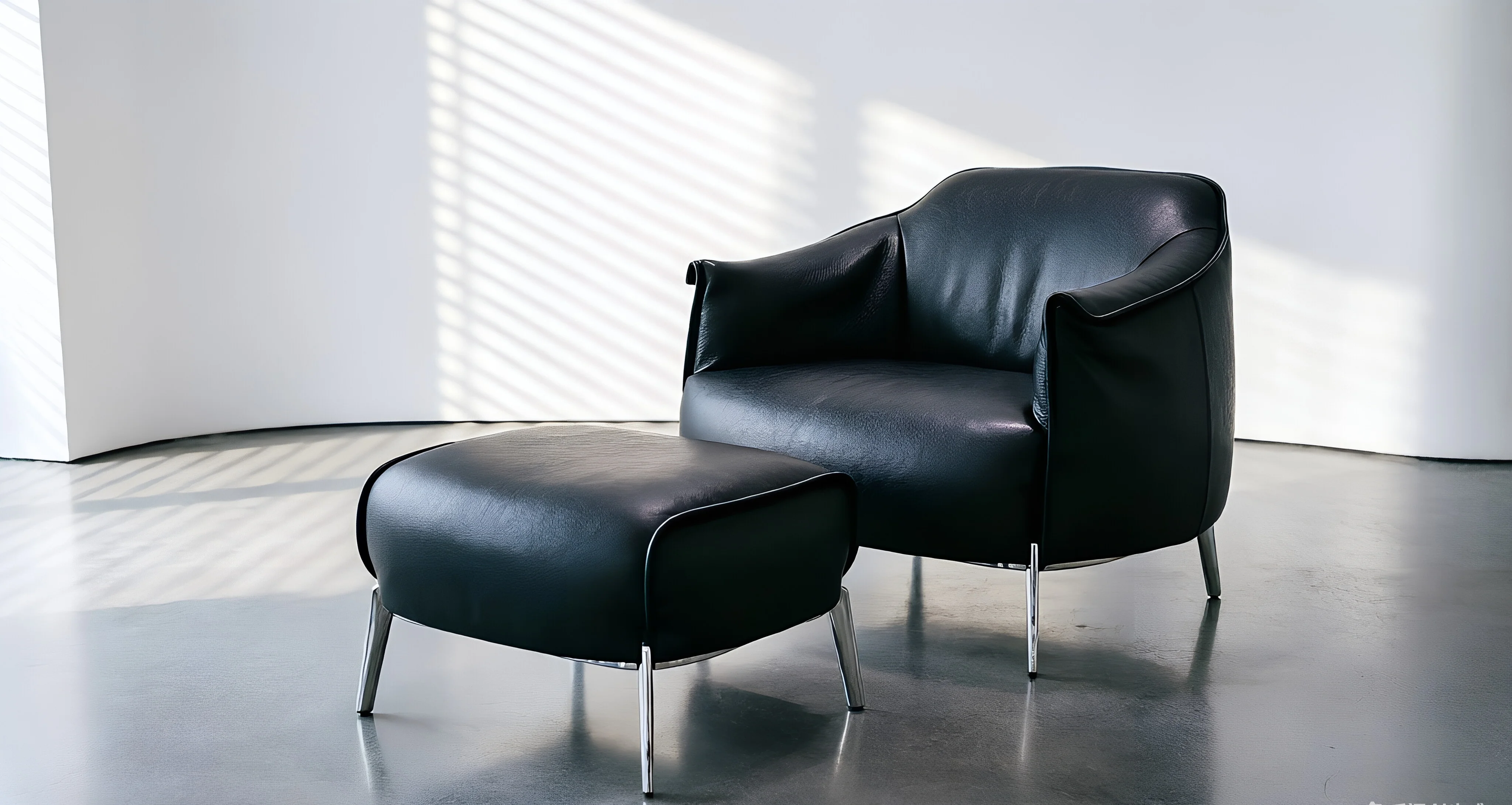 Nexus Lounge Chair & Ottoman — alternate angle