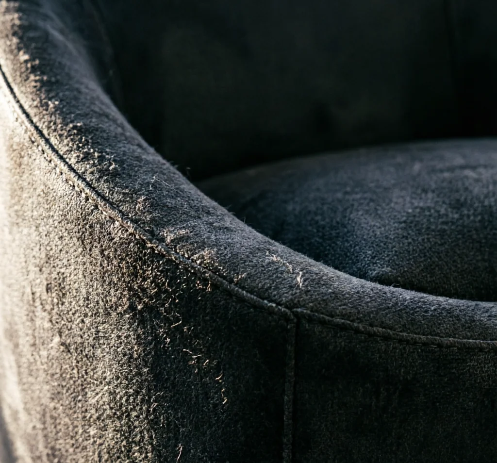 Eclipse Occasional Chair & Ottoman — detail view