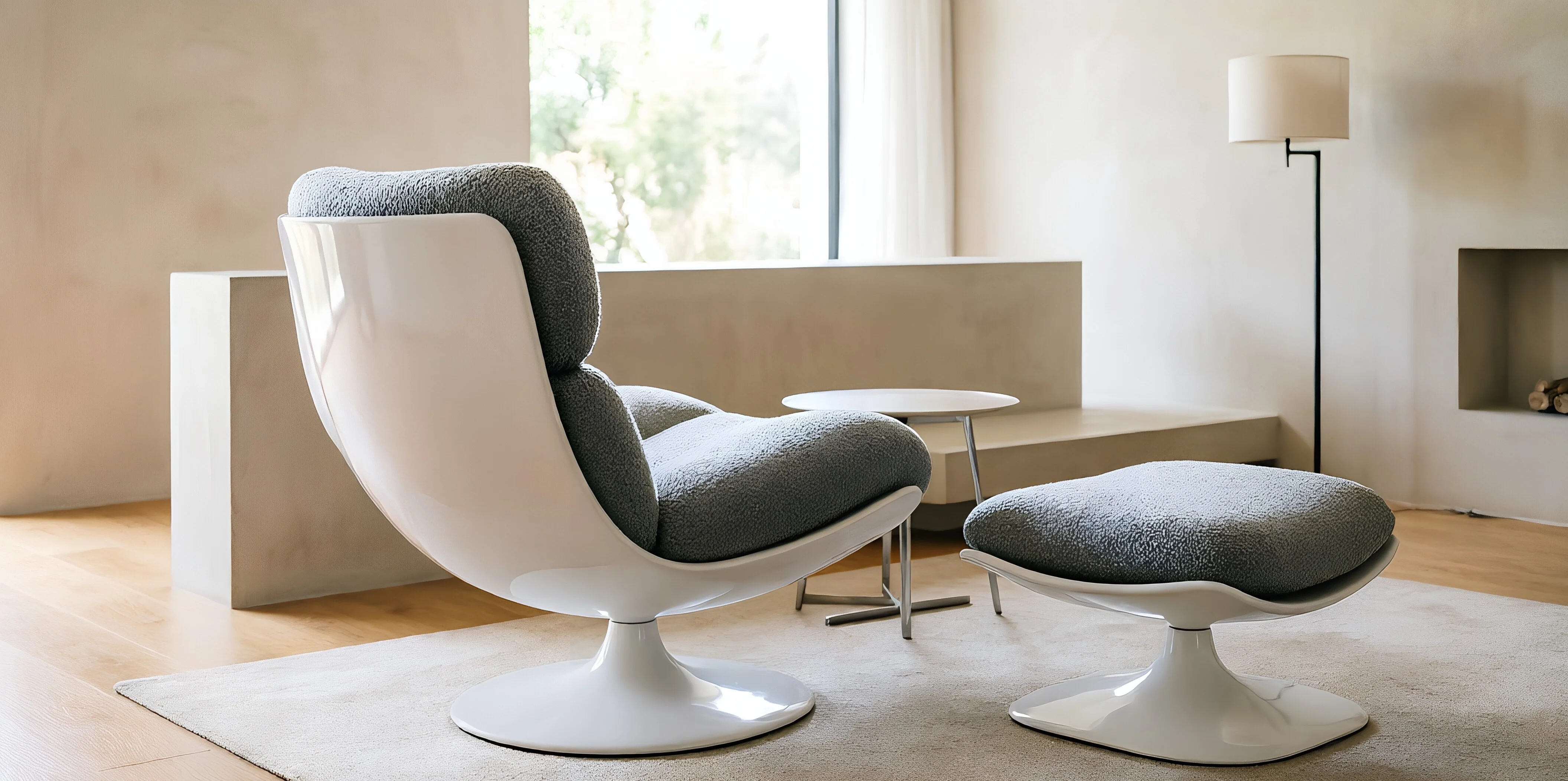 Nova Swivel Lounge & Ottoman