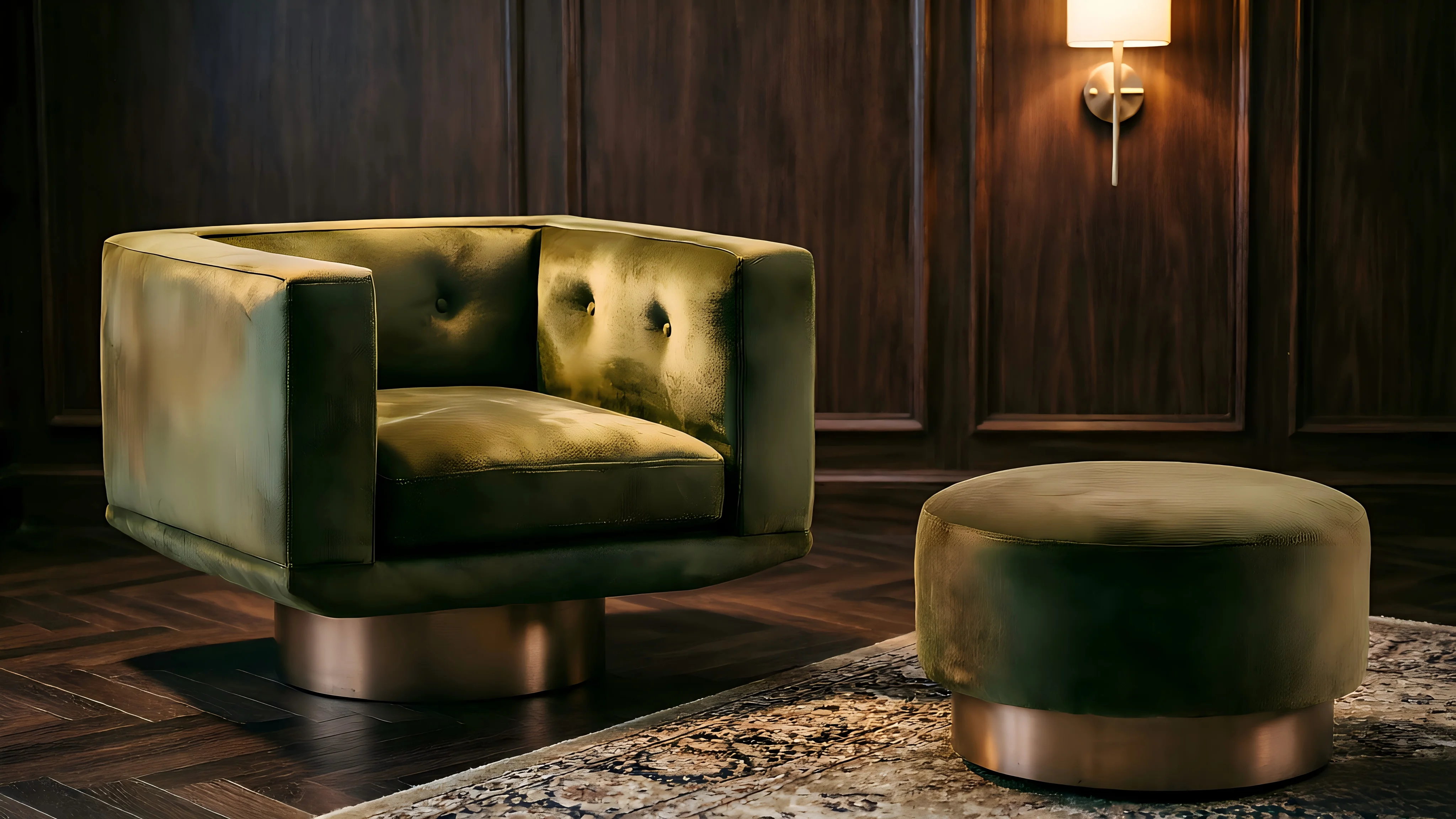 Solstice Swivel Lounge & Ottoman