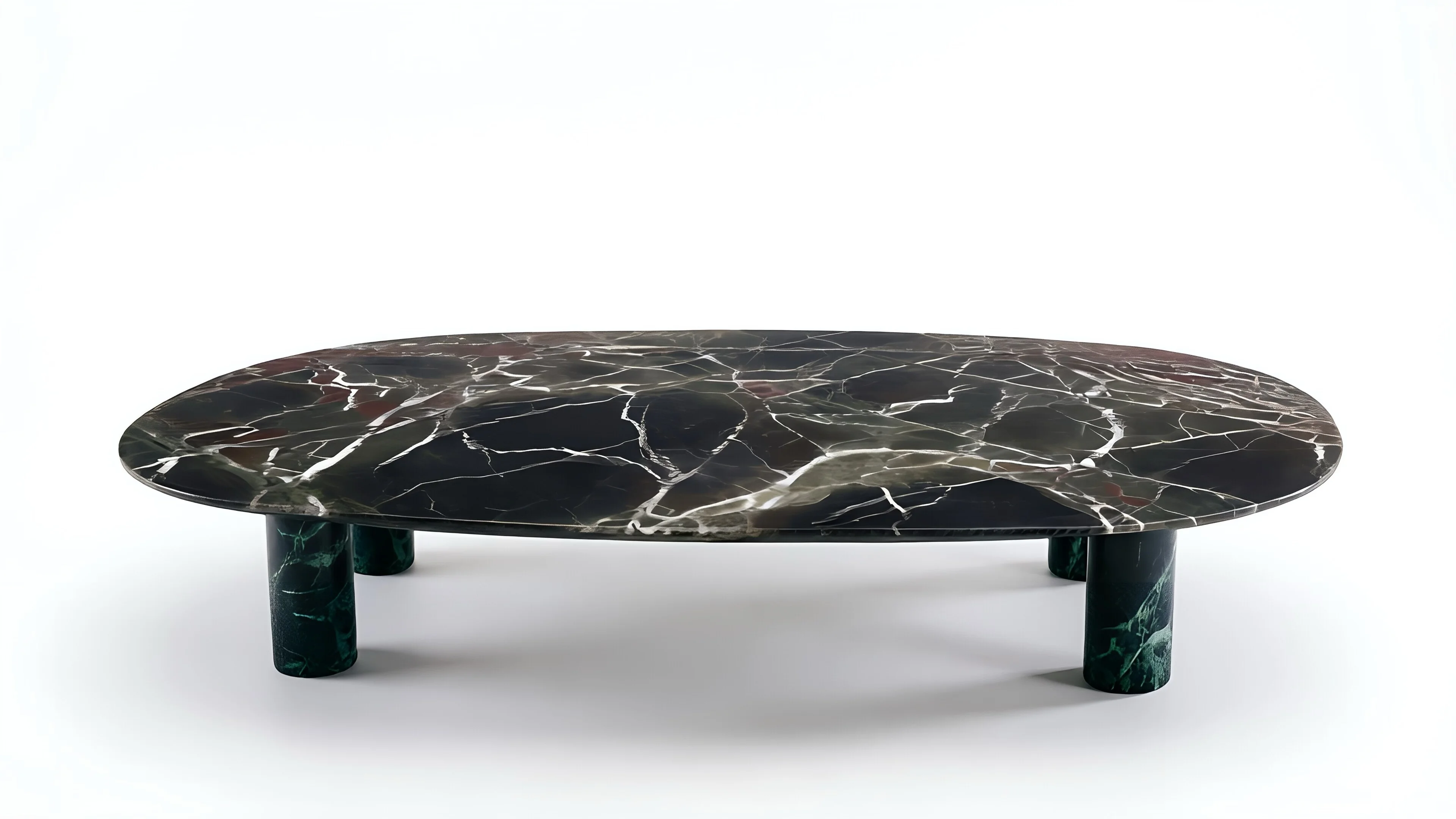Veridian Pillar Marble Table