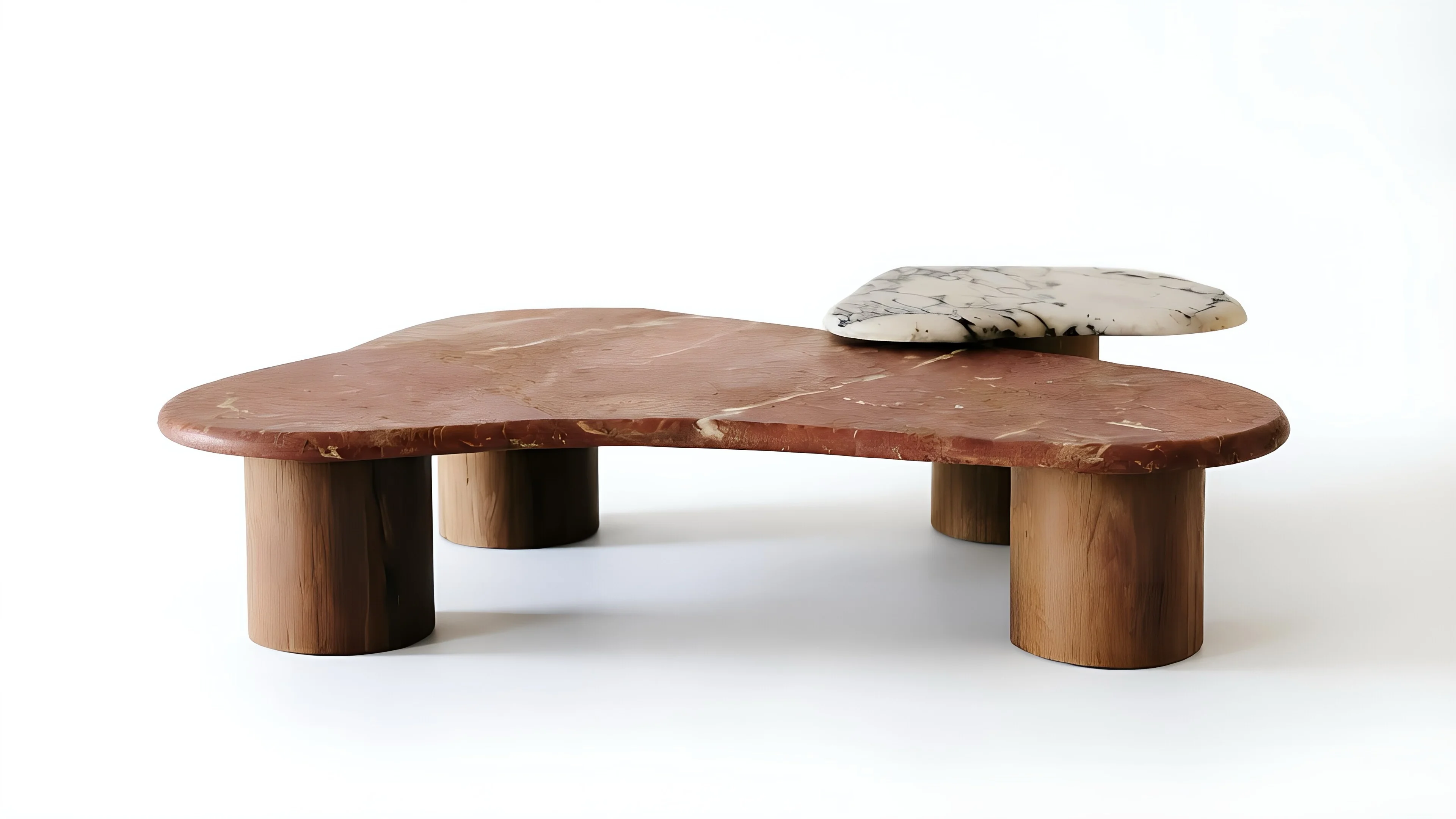 Terracotta Layered Stone Table
