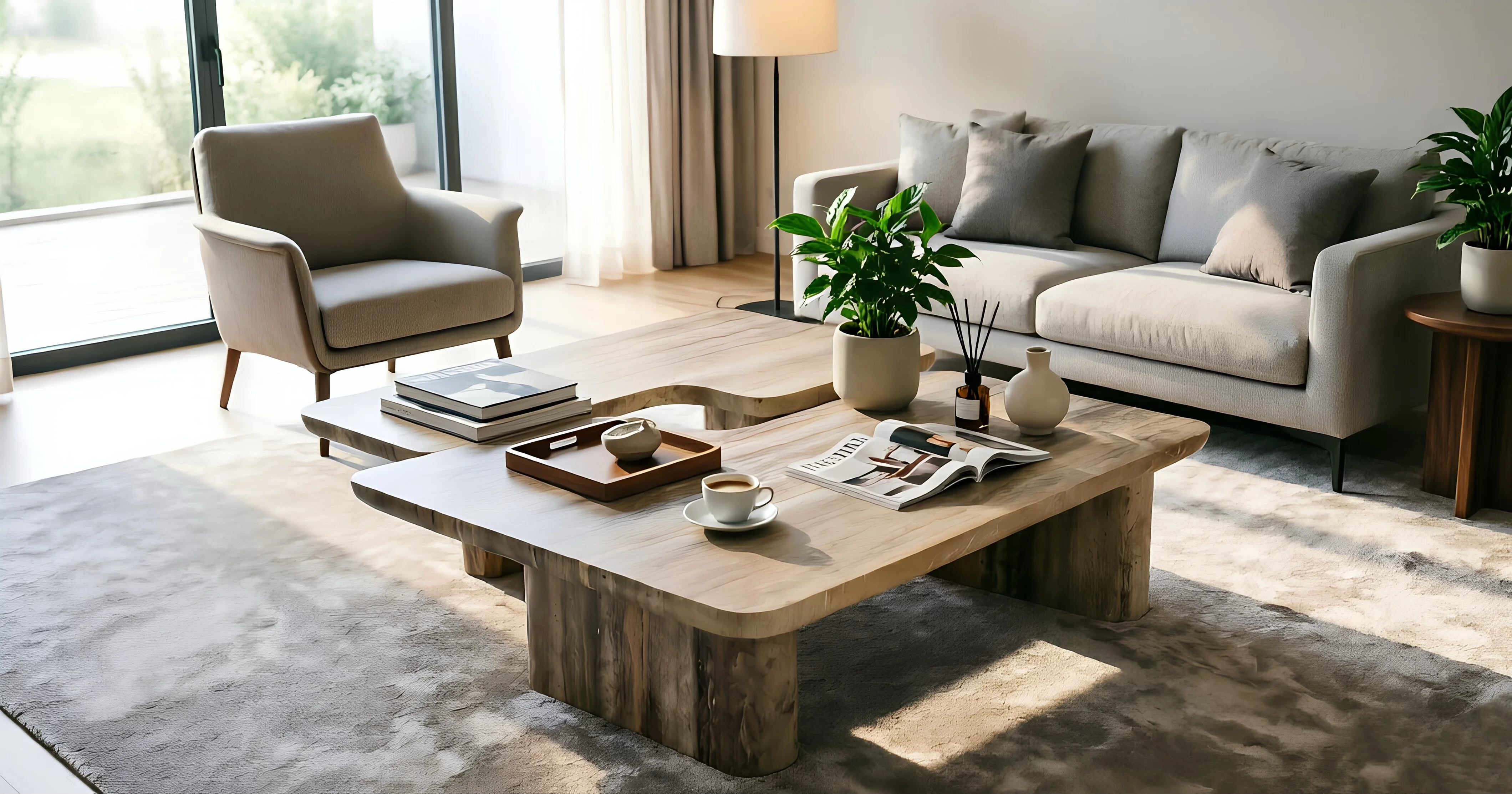 Fissure Linked Coffee Tables — alternate angle