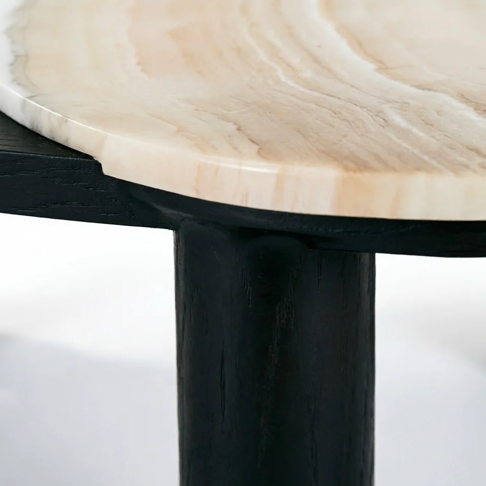 Eclipse Nested Stone Table — detail view