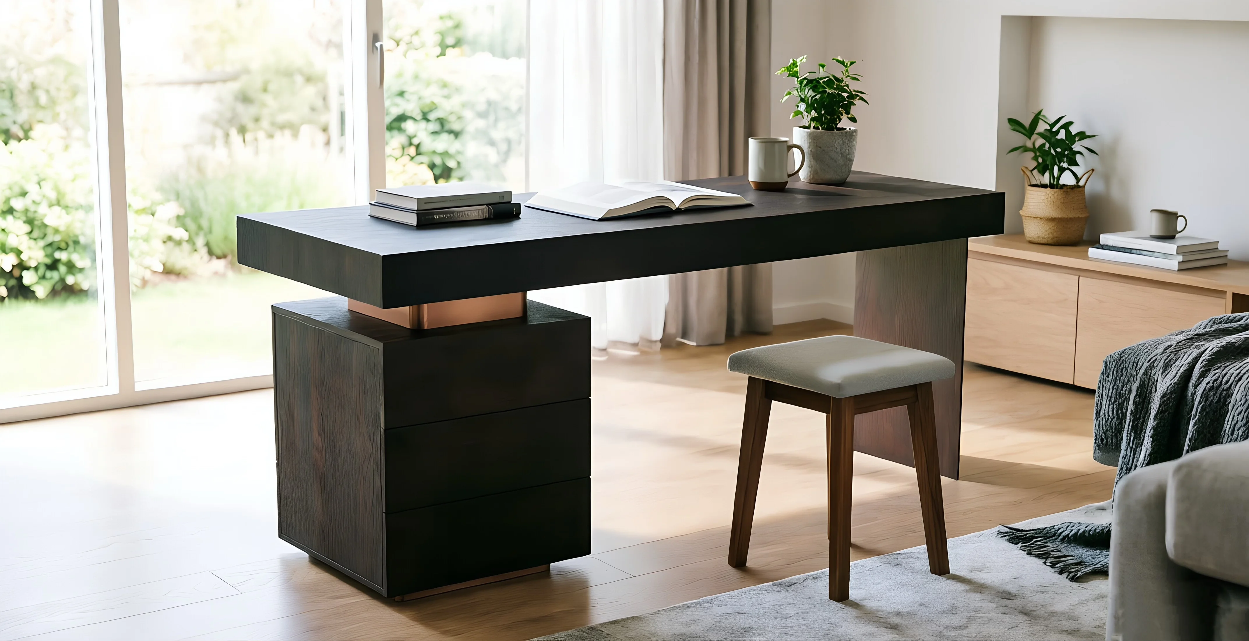 Titan Executive Desk — alternate angle