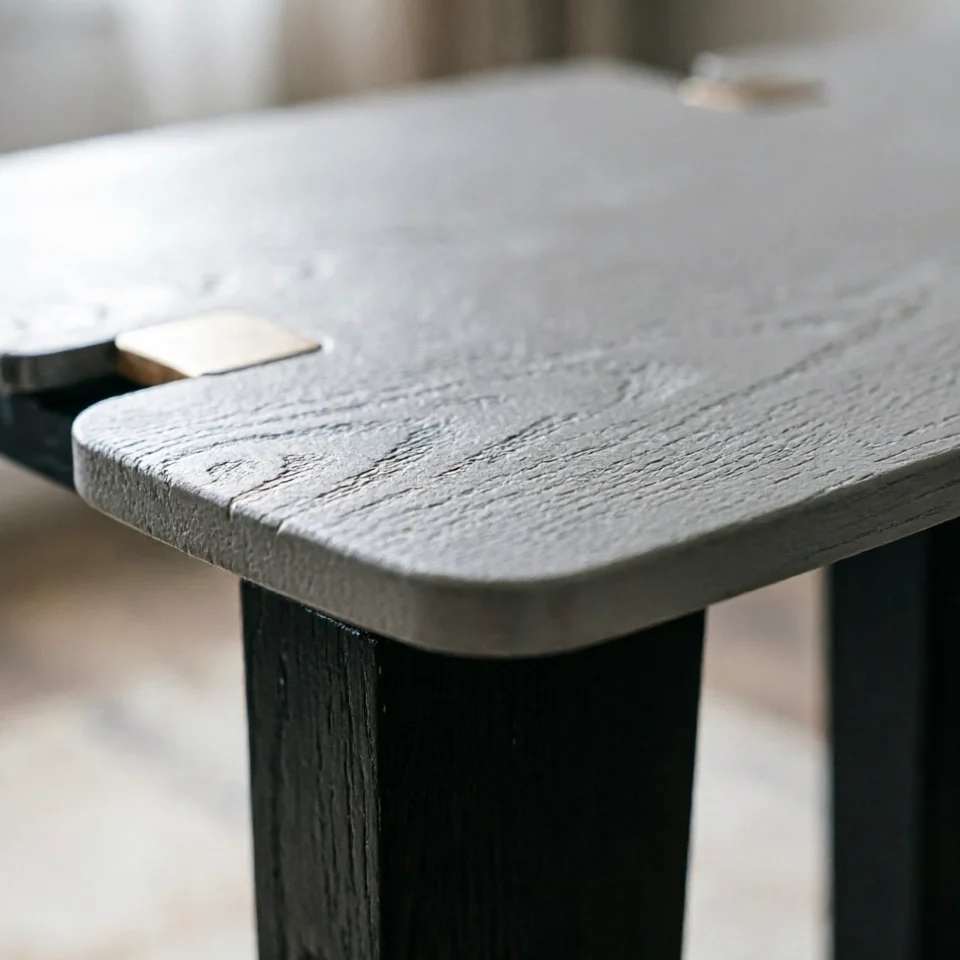 Zenith Asymmetric Desk — detail view