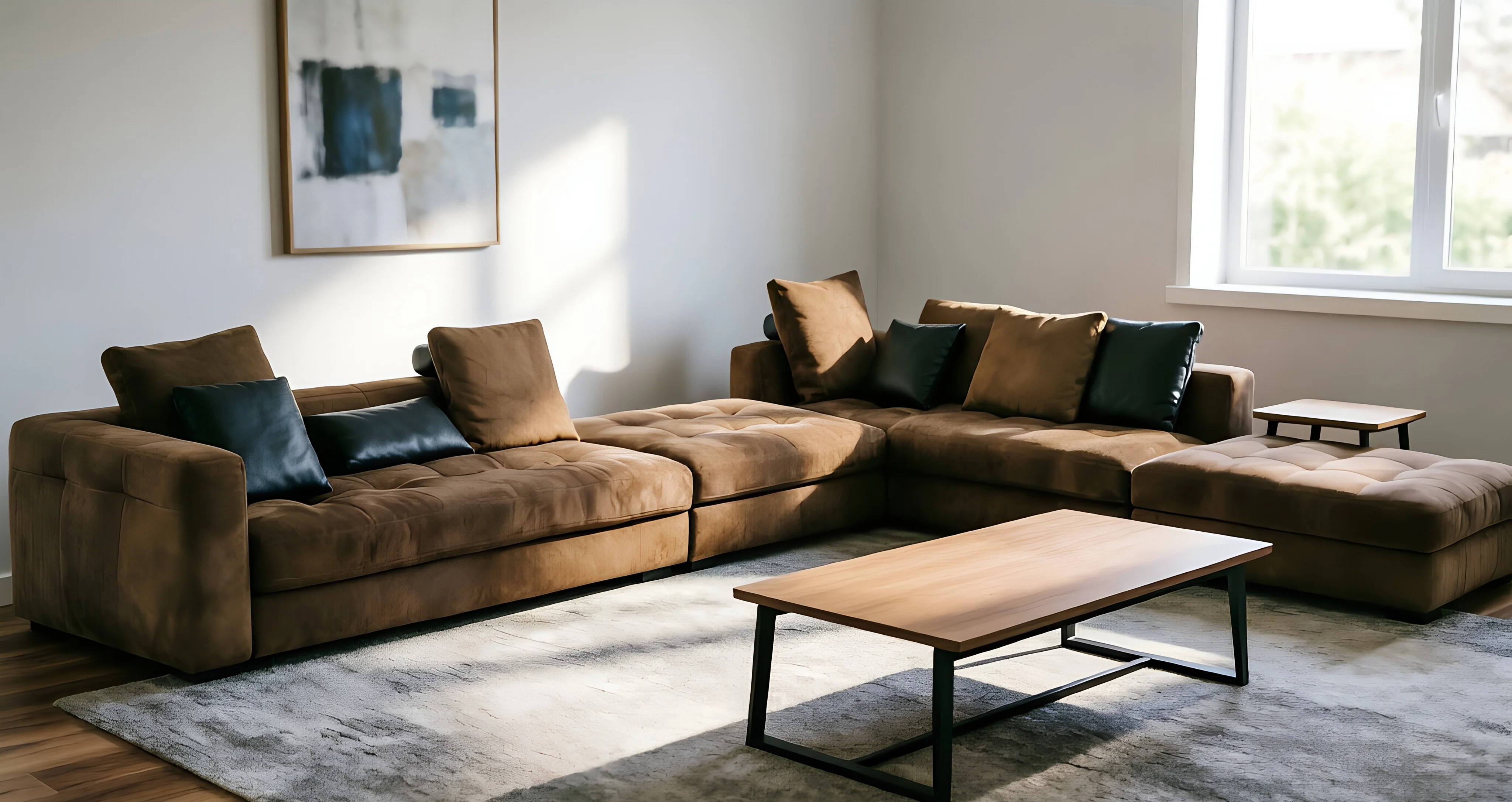 Velvet-Crush Grand Sectional — alternate angle