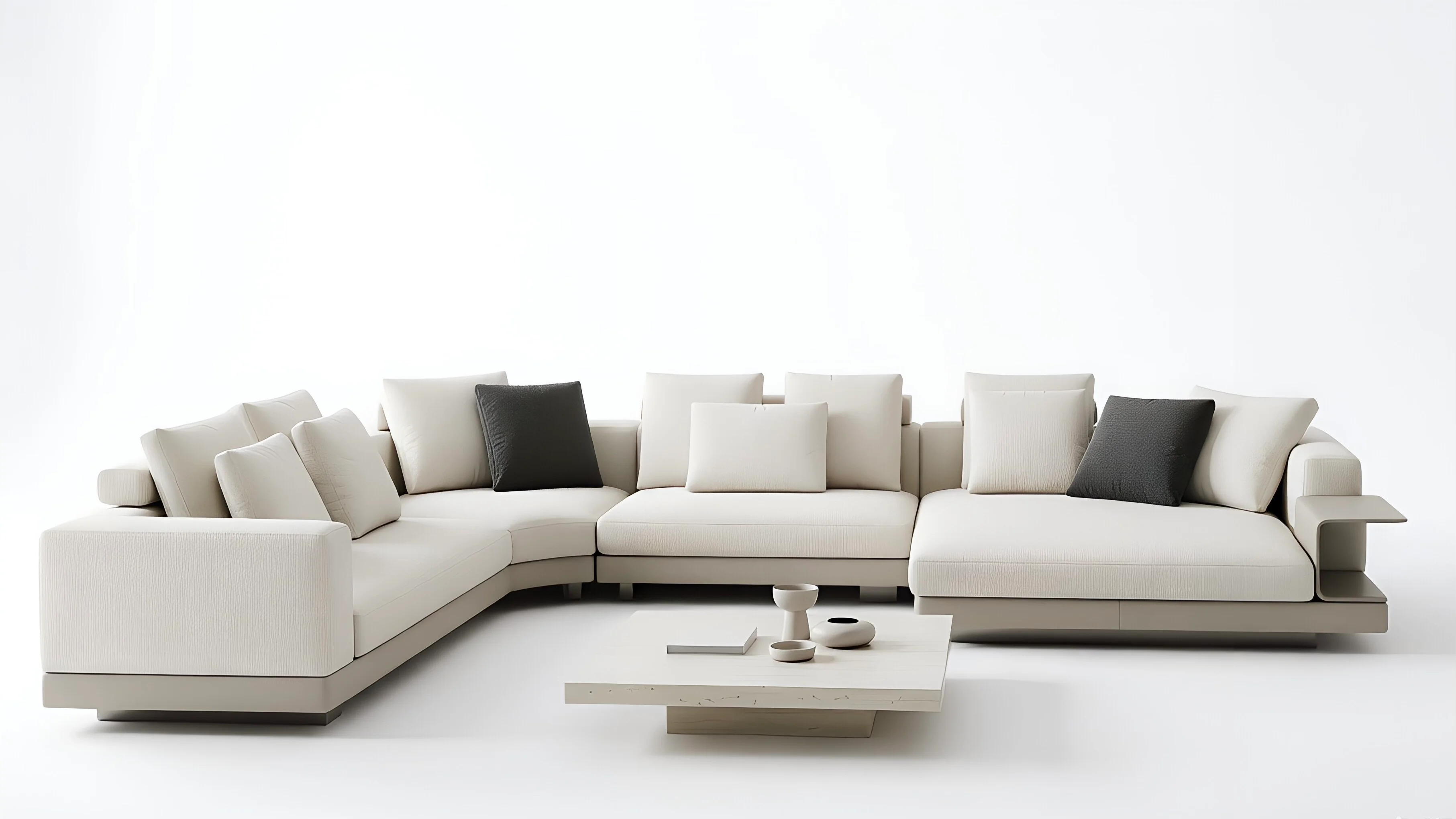 Pavilion Grand Functional Sectional — white background