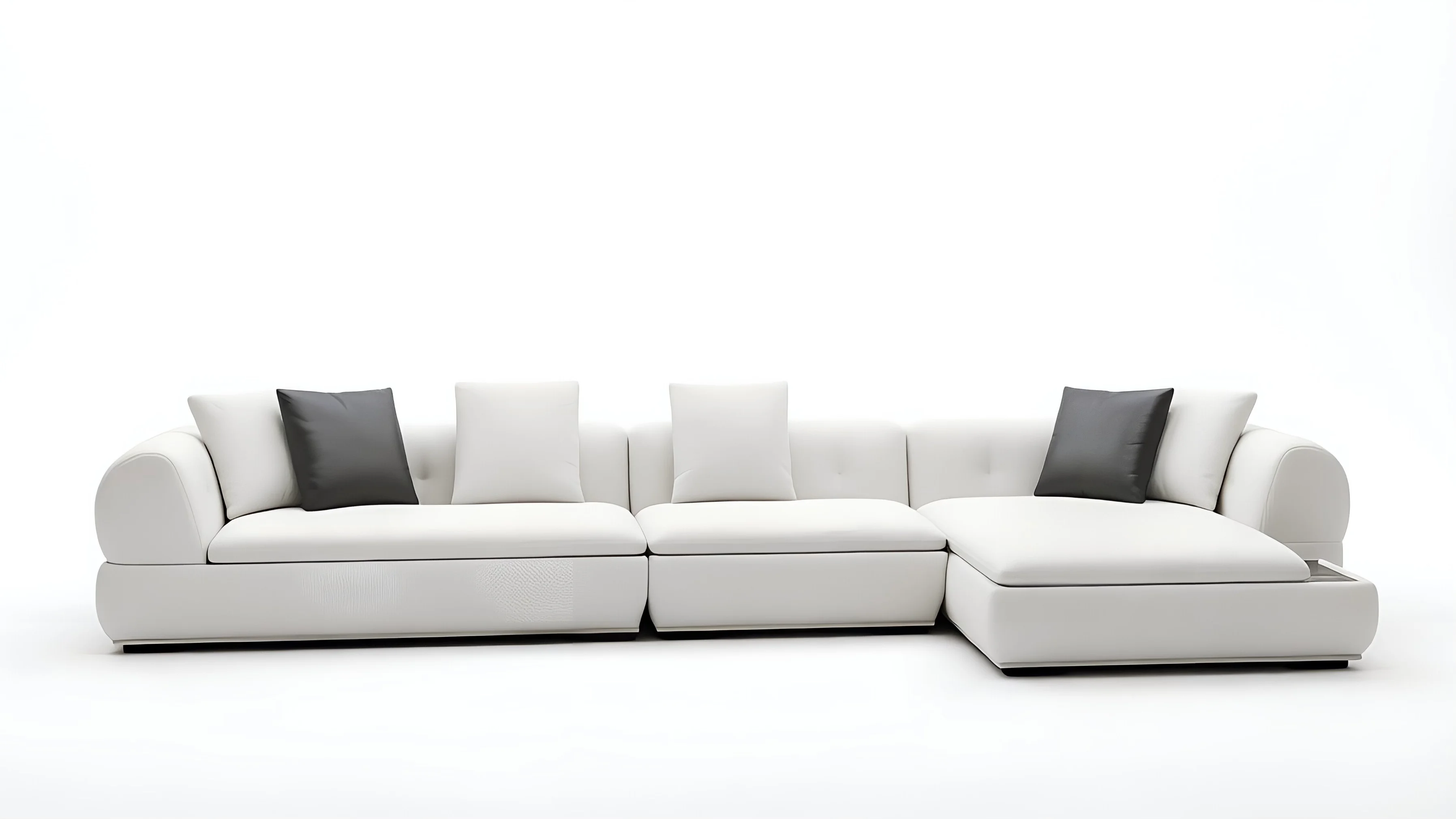 Nuvola Organic Sectional — white background