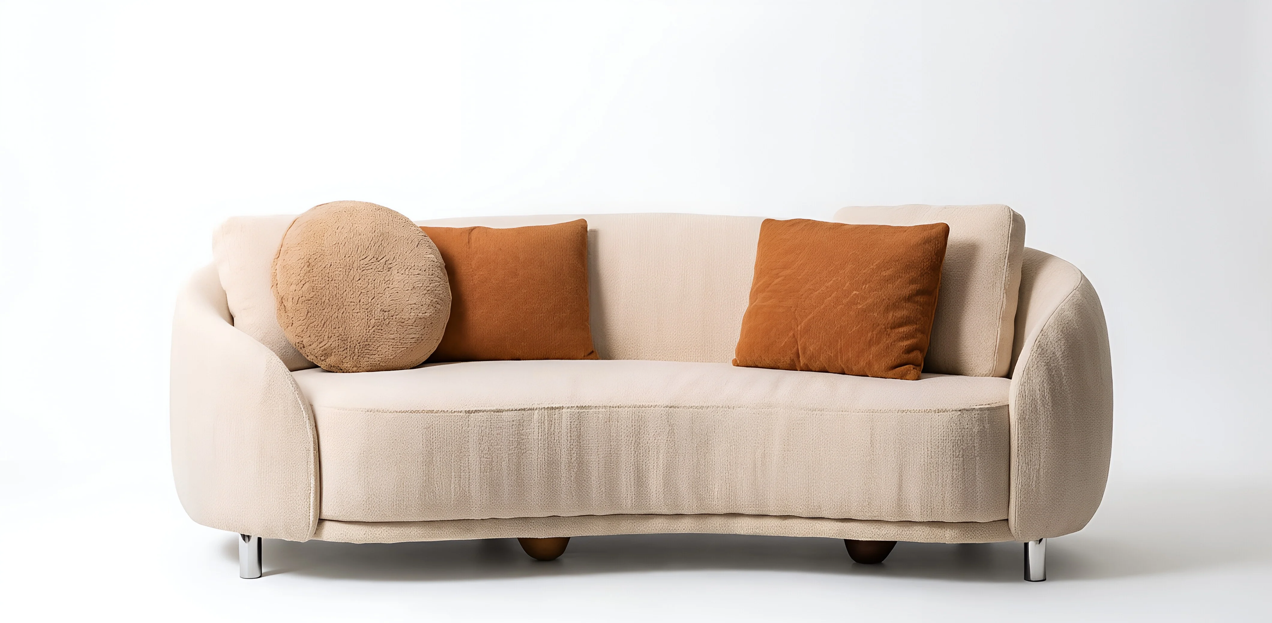 Echo Curved Sofa — white background