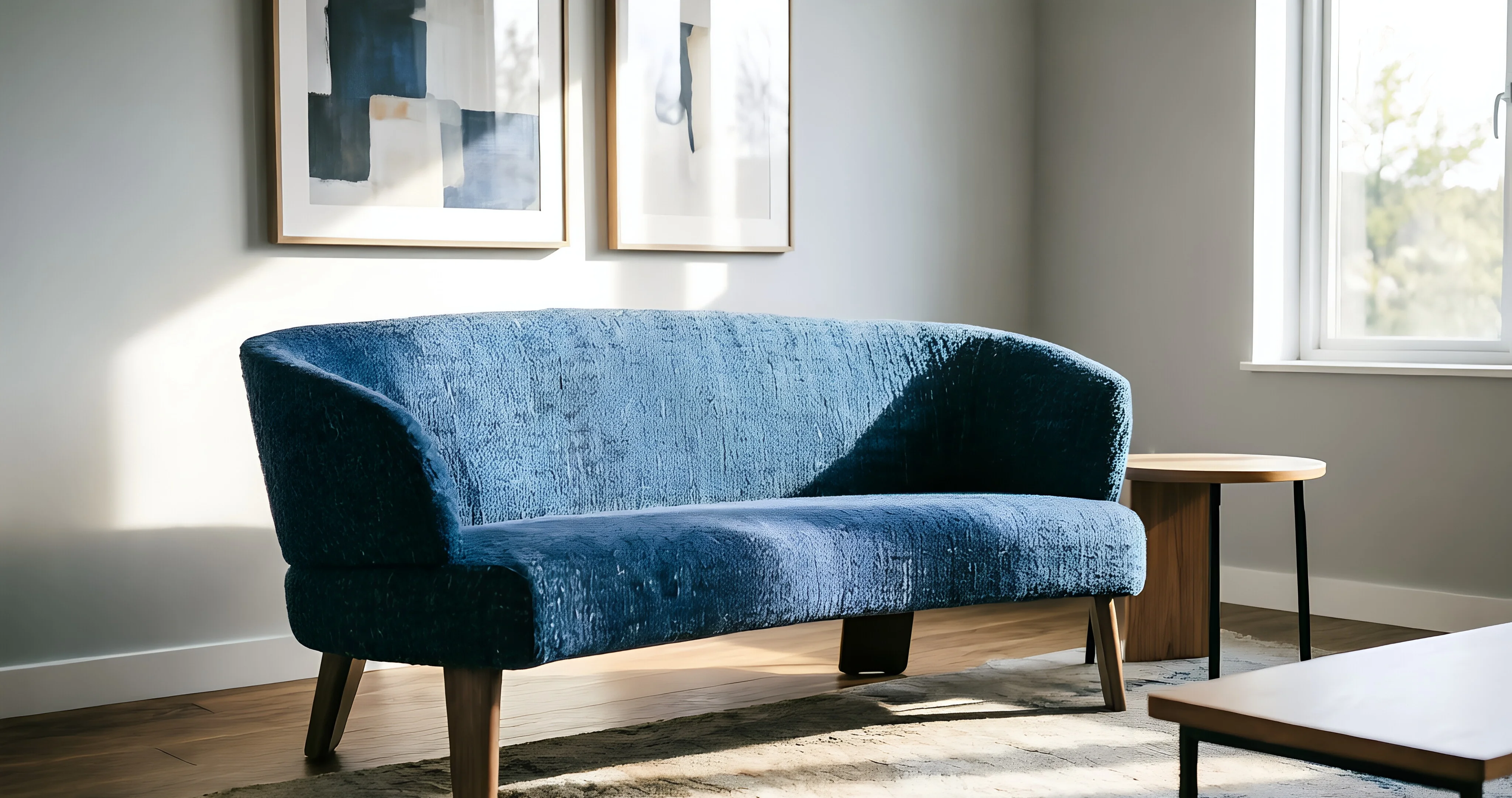 Midnight Wave Settee — alternate angle