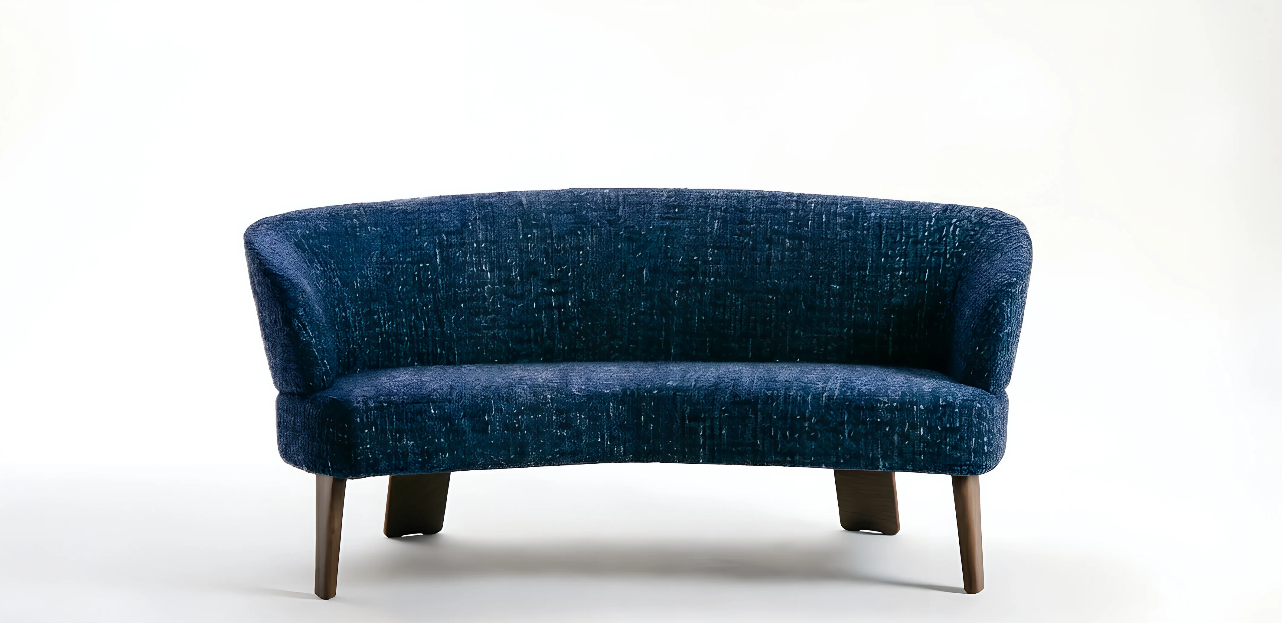 Midnight Wave Settee — white background