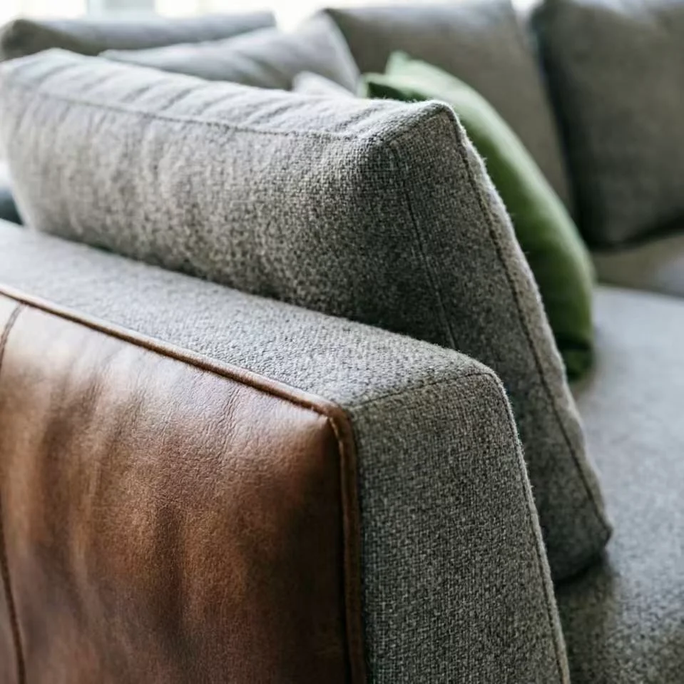 Legacy Leather-Bound Sectional — detail view